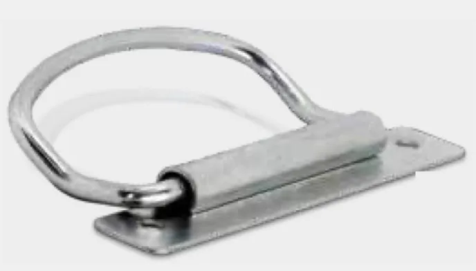 Tiradores de acero galvanizado: Tirador exterior con agujeros