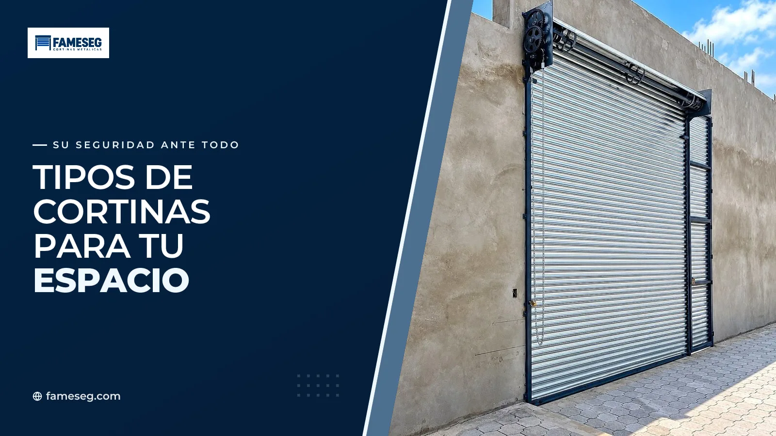 Tipos de cortinas metálicas y usos